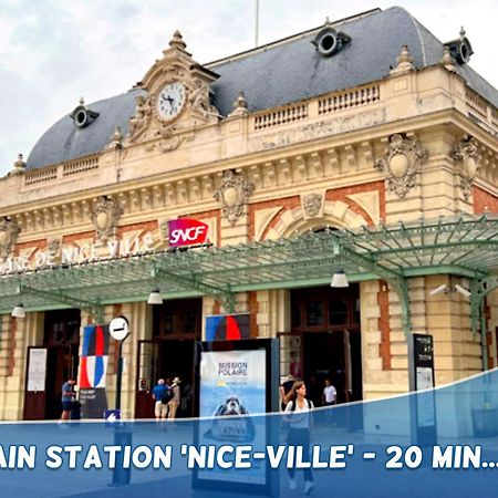 1 Min To The Beach Apartment - Kitchen - Tramway - Air Conditioner - Wifi - Promenade Des Anglais Nice Exterior photo
